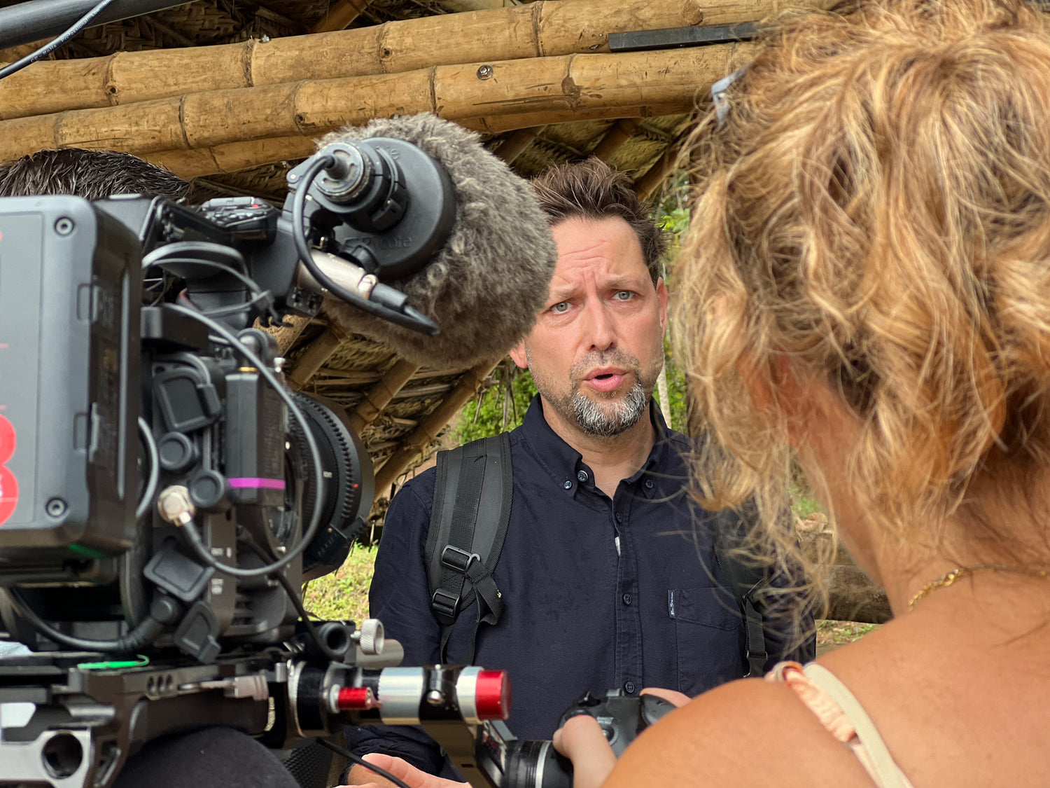 Jan Spille wird vom ZDF mit der Kamera begleitet und interviewt