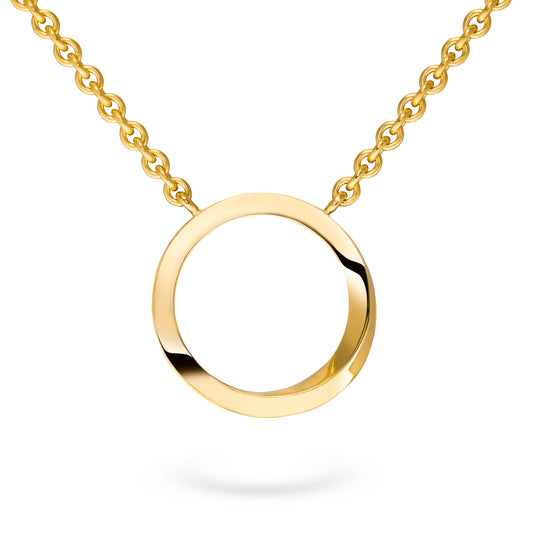kettenanhänger gold als kreis