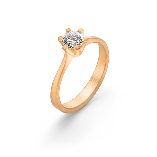 Verlobungsring Chaton Kollektion in 18 Kt Roségold und ethischer Diamant online kaufen