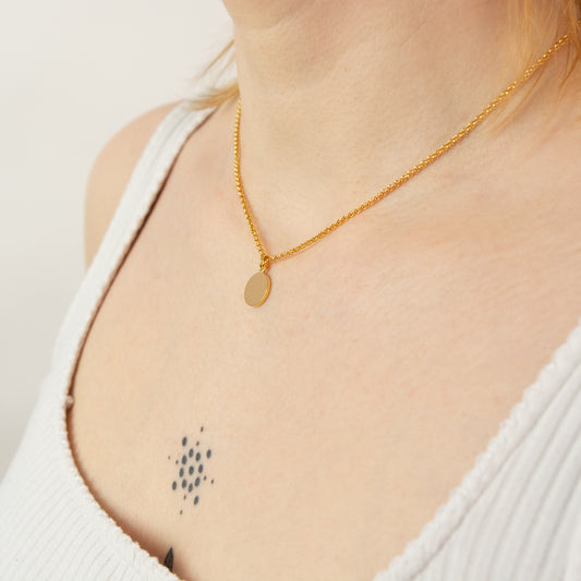 Fairer Kettenanhänger Goldt – hochwertiger Schmuck von Jan Spille.