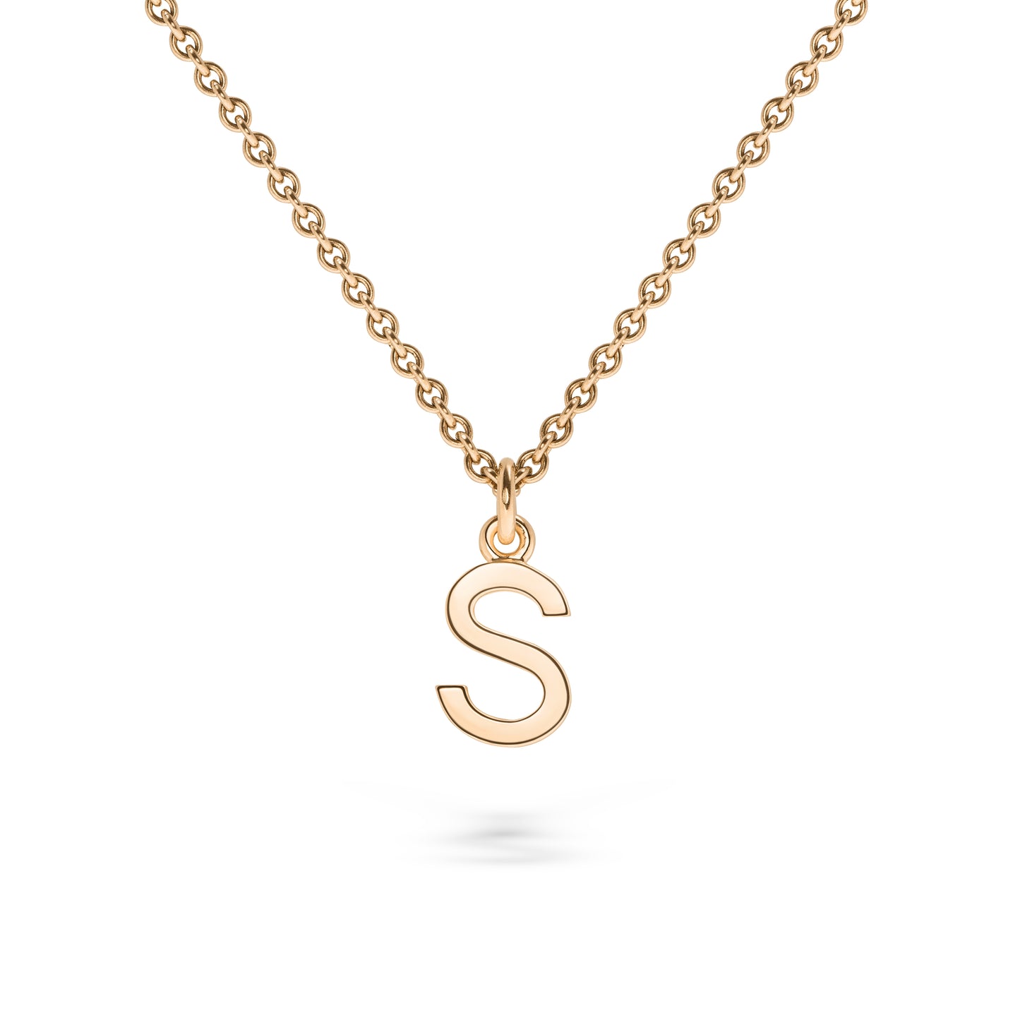 Handgefertigter Words & Letters-Anhänger No.1 // Buchstabe aus Roségold – faires Gold, stilvoll & hochwertig.