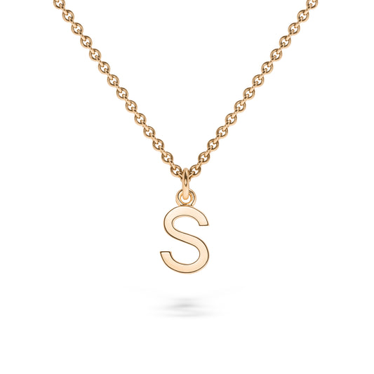 Handgefertigter Words & Letters-Anhänger No.1 // Buchstabe aus Roségold – faires Gold, stilvoll & hochwertig.