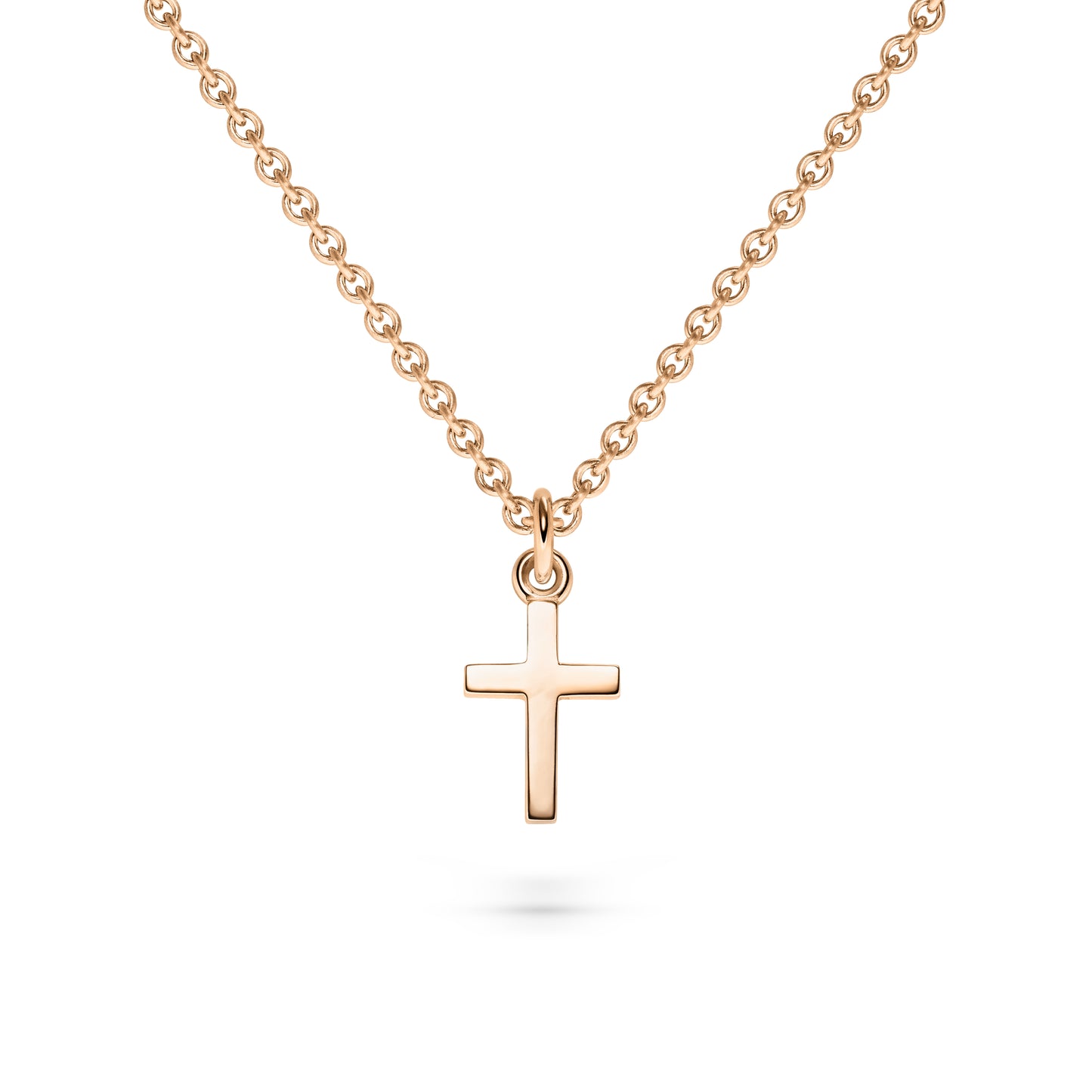 Edles Words & Letters-Anhänger No.1 // Kreuz aus Roségold, gefertigt vom Goldschmied Jan Spille. Fairtrade Gold & nachhaltige Handarbeit