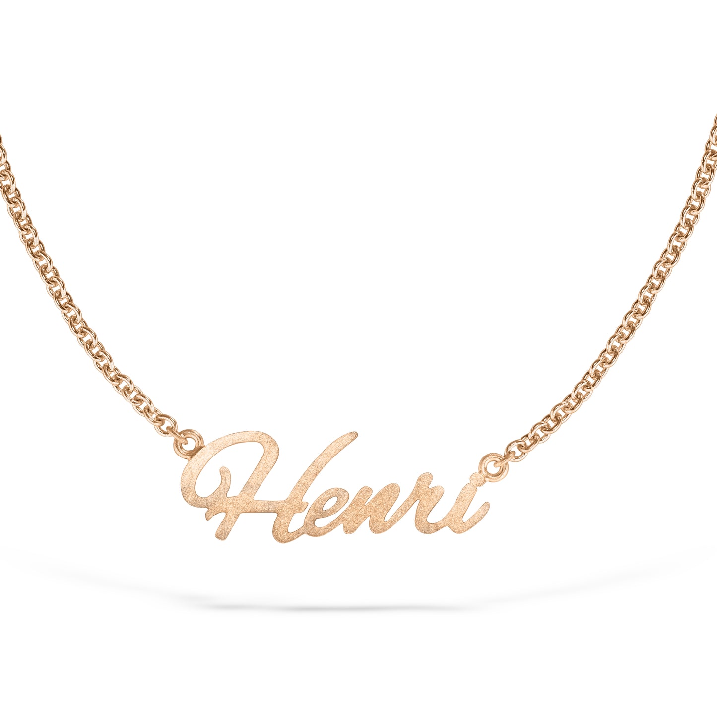 Handgefertigtes Words & Letters-Anhänger No.2 // Name aus Roségold – faires Gold, stilvoll & hochwertig. kettenanhänger
