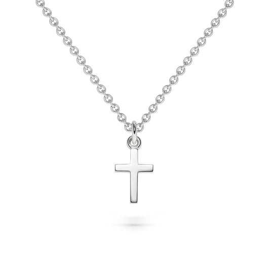 Edles Words & Letters-Anhänger No.1 // Kreuz aus Weißgold, gefertigt vom Goldschmied Jan Spille. Fairtrade Gold & nachhaltige Handarbeit