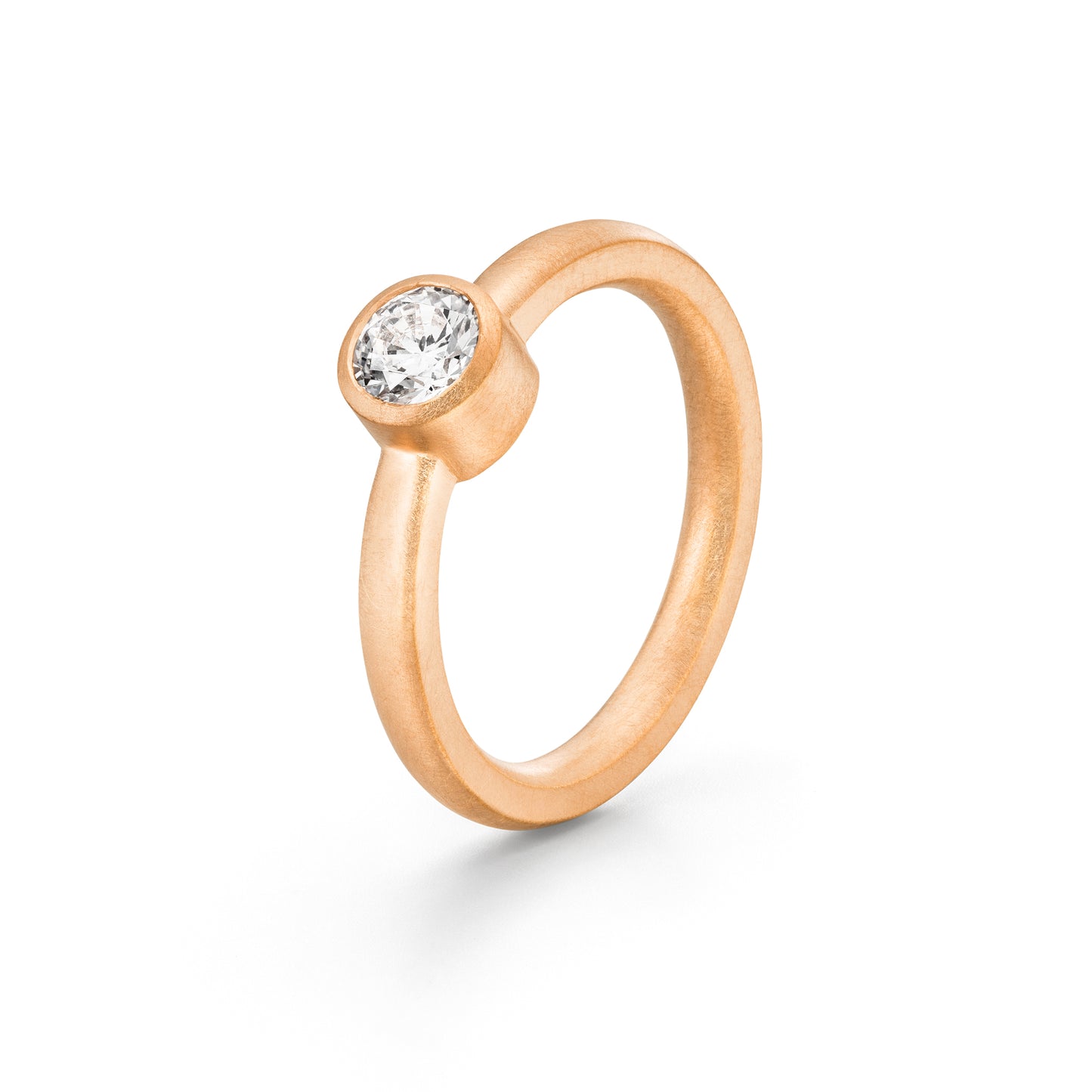Minimalistischer Ring mit Stein der Spotlight-Collection von Jan Spille aus Hamburg