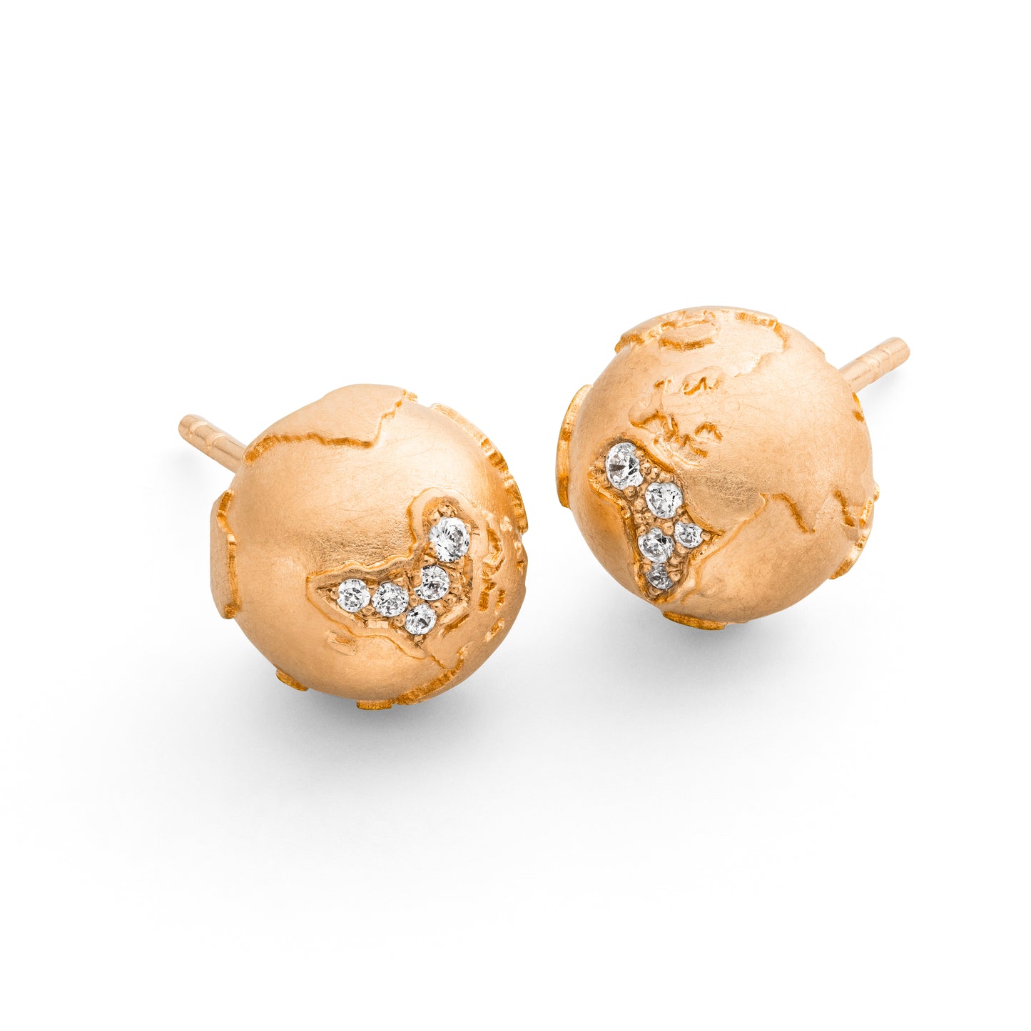 World-Ohrstecker No.2 // Diamanten