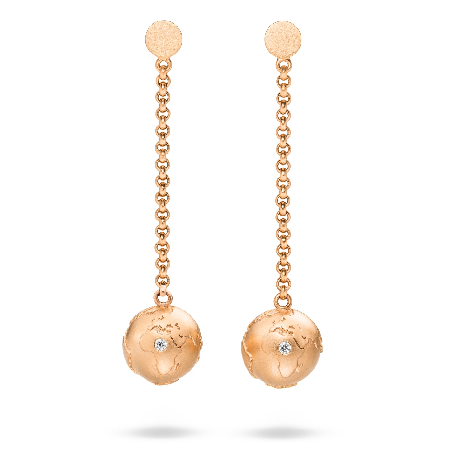 World-Ohrhänger No.2 // Diamanten