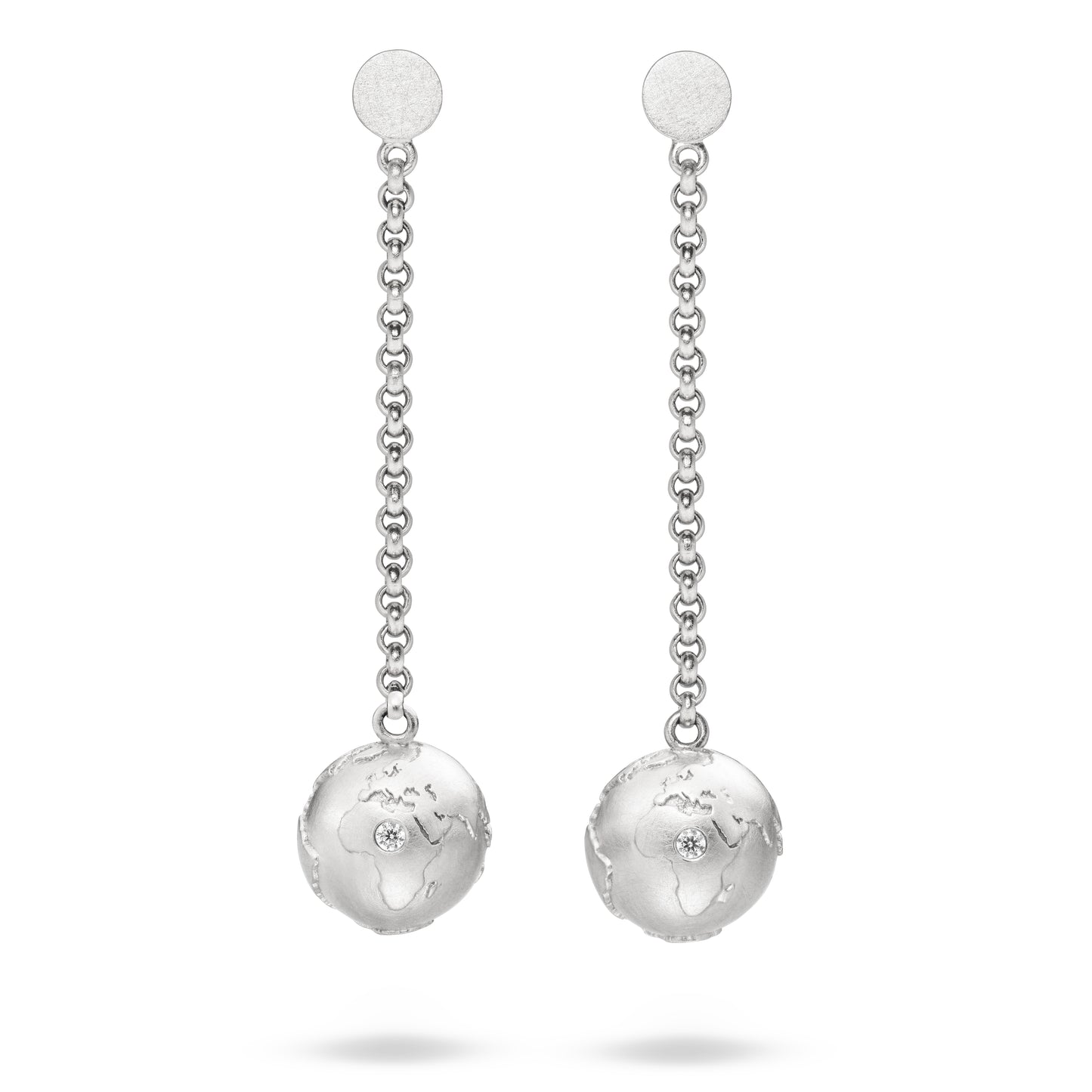 World-Ohrhänger No.2 // Diamanten