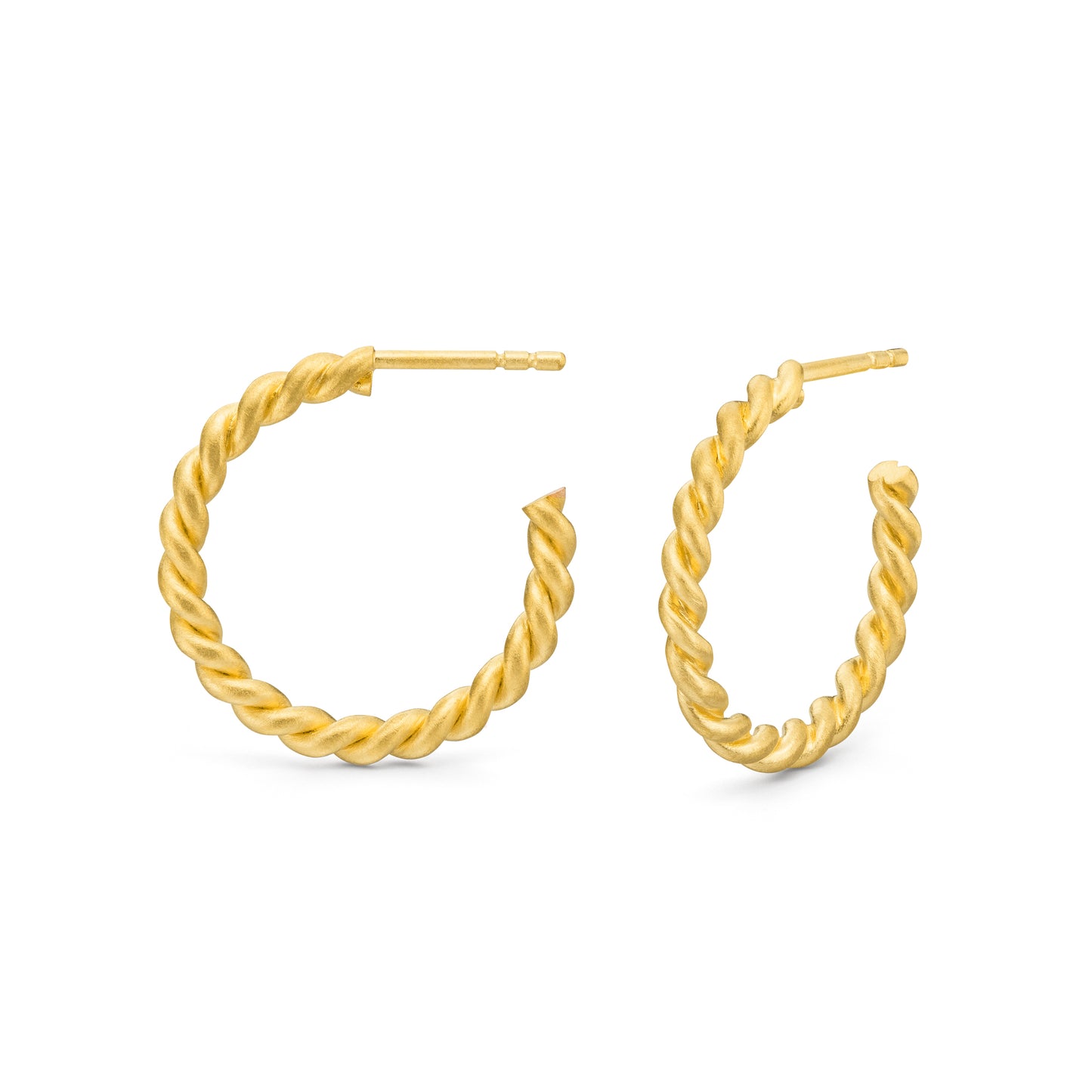 creolen gold 750 fairtrade aus kordel kollektion jan spille schmuck
