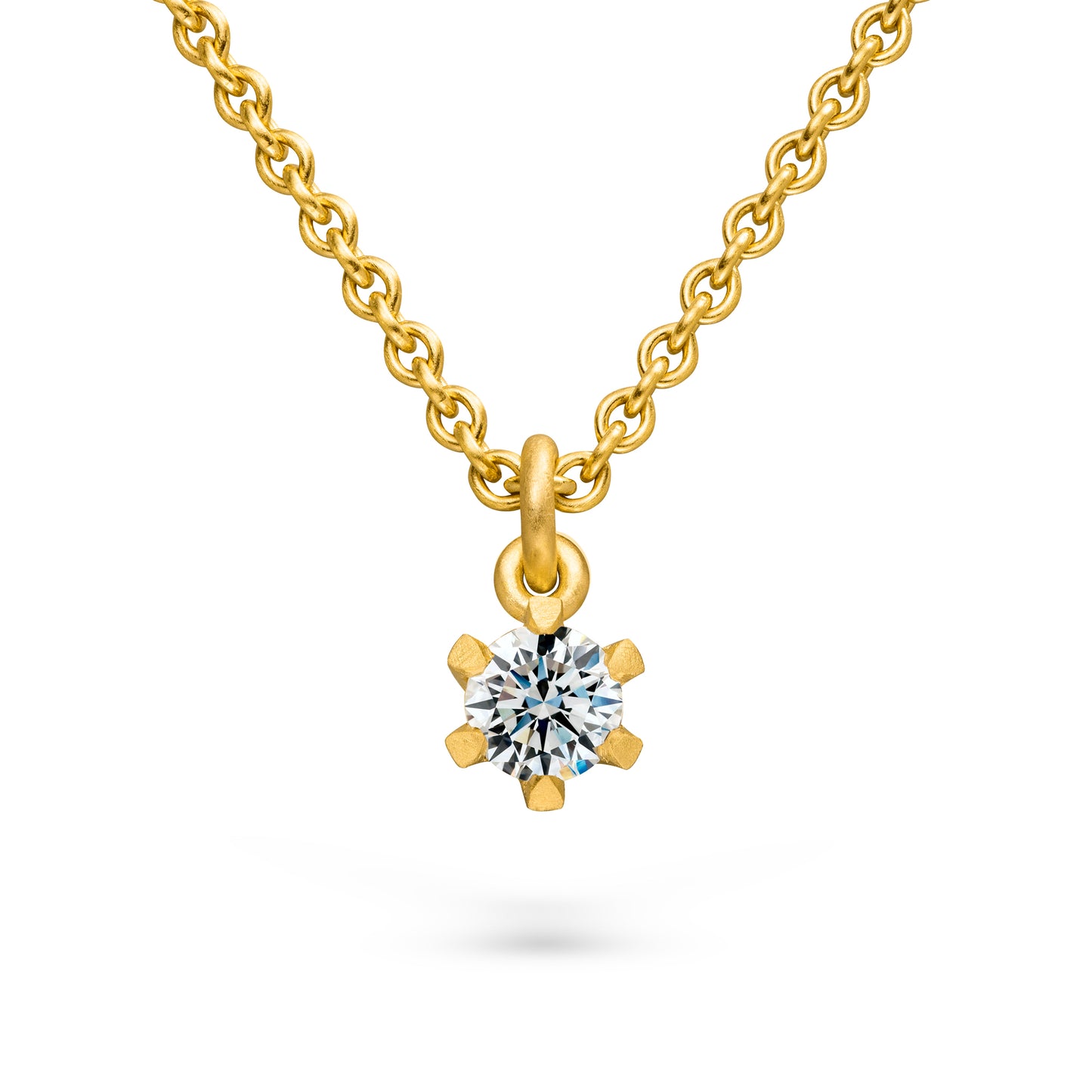 Diamant Kette 750 Gold Fairtrade Gelbgold und Ethischer Diamant
