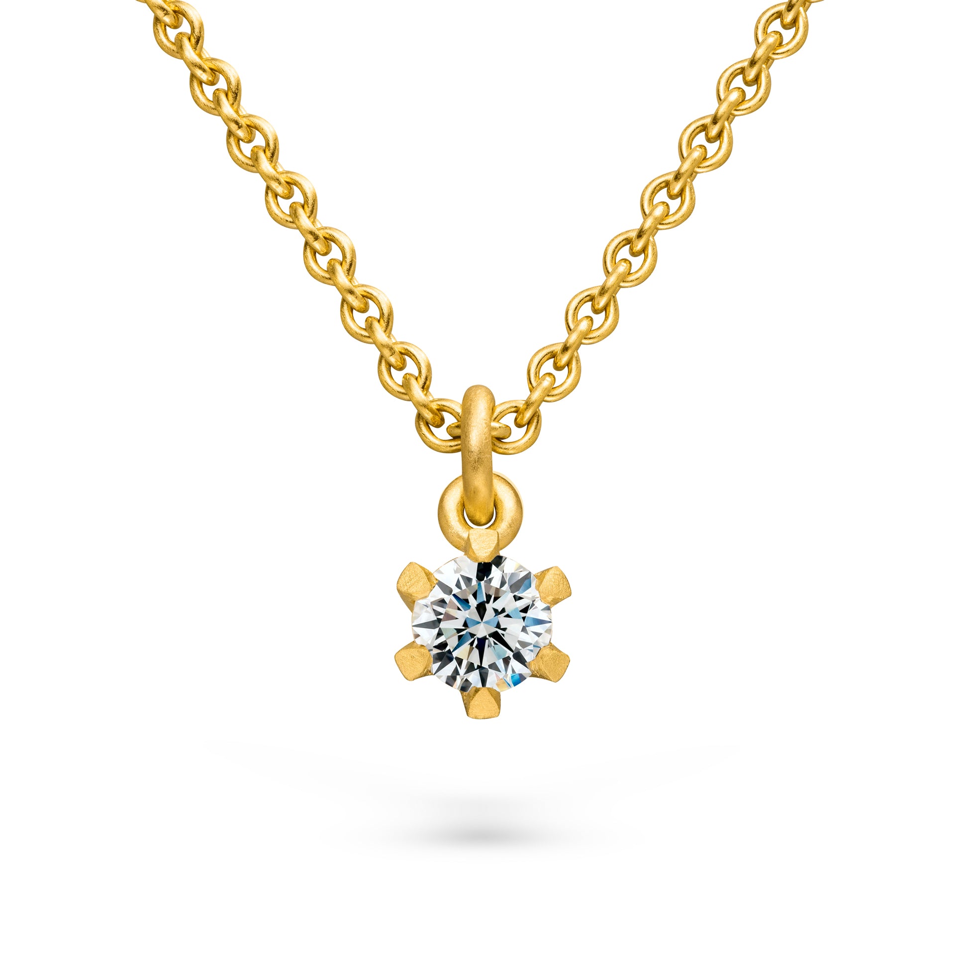 Diamant Kette 750 Gold Fairtrade Gelbgold und Ethischer Diamant