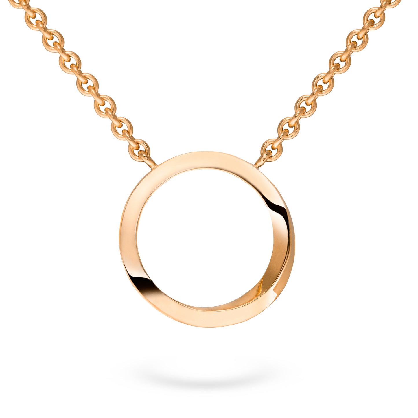 echtgold kettenanhänger Rosegold poliert