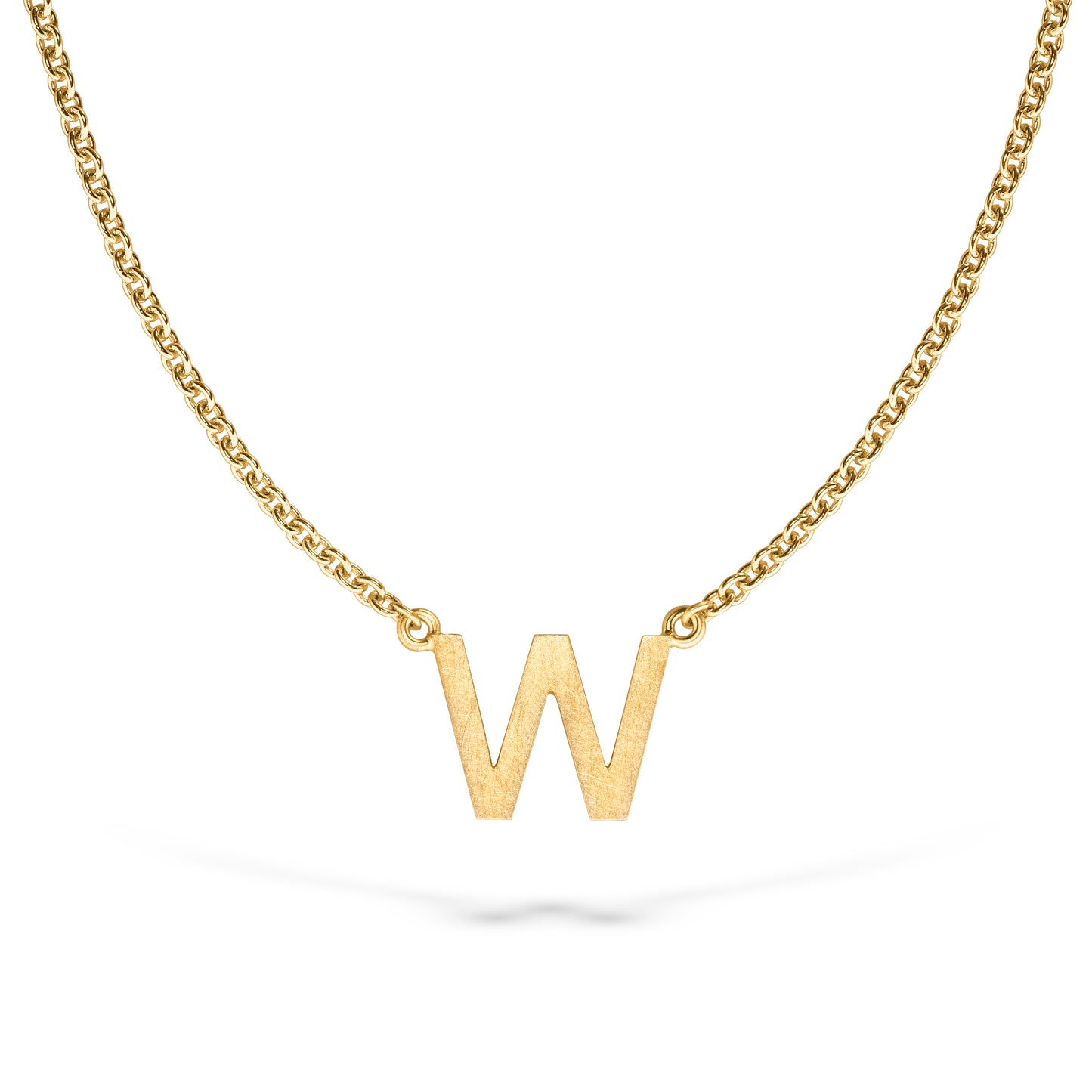 Handgefertigtes Words & Letters-Anhänger No.1 // Buchstabe aus Gelbgold – faires Gold, stilvoll & hochwertig