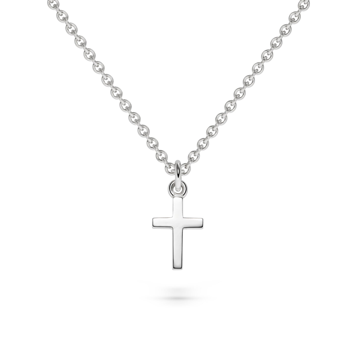 Edles Words & Letters-Anhänger No.1 // Kreuz aus Weißgold, gefertigt vom Goldschmied Jan Spille. Fairtrade Gold & nachhaltige Handarbeit