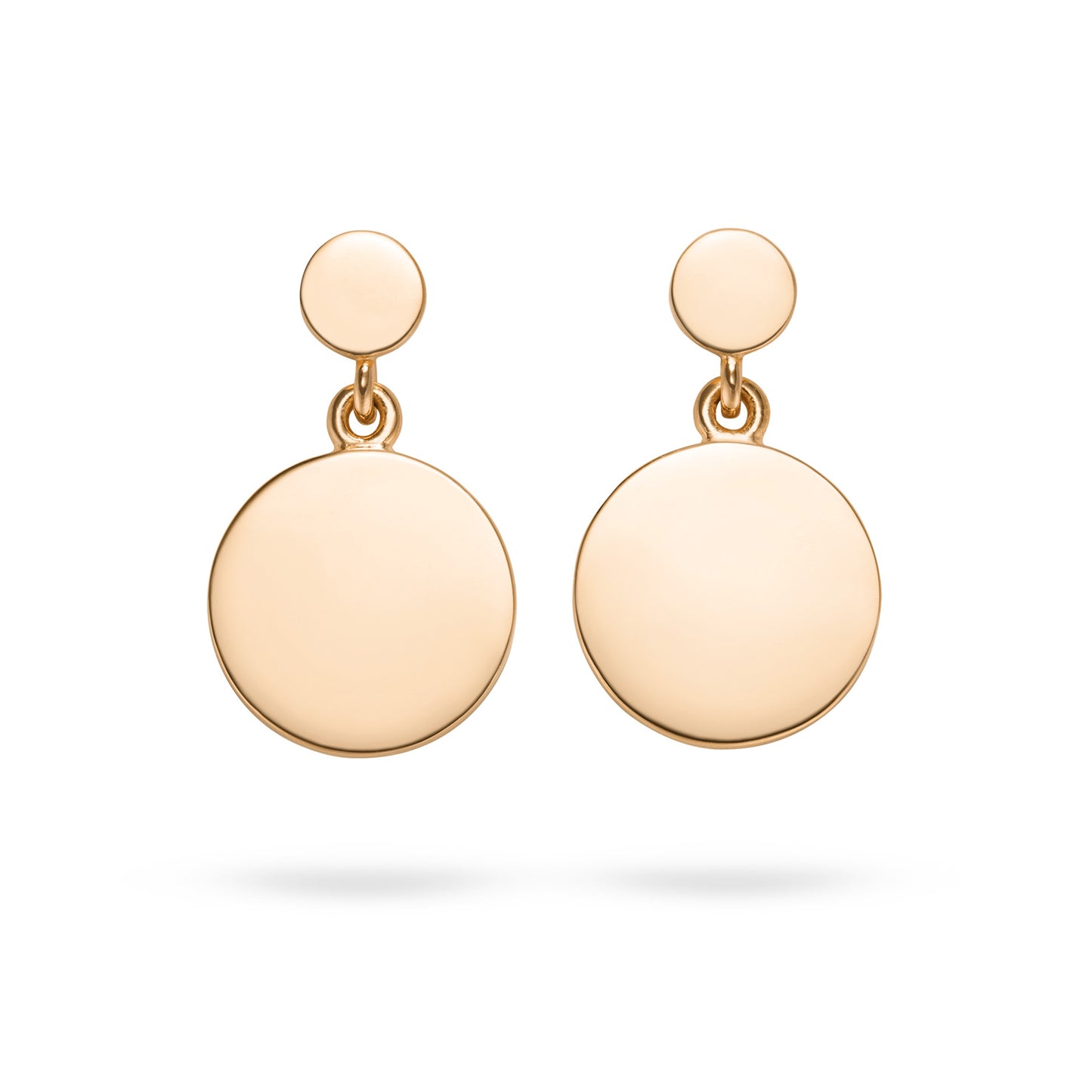 Auffällige Ohrhänger L in Roségold – fairer Statement-Schmuck aus Hamburg