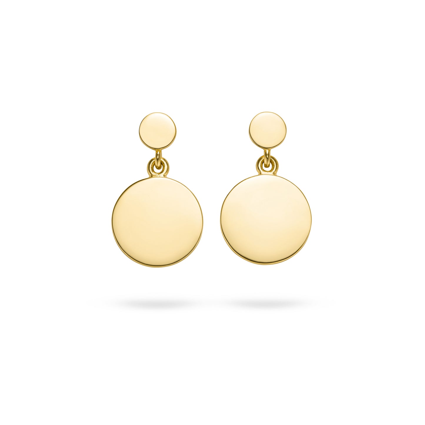 Elegante Statement-Ohrhänger Größe S in Gelbgold – fairer Schmuck von Jan Spille aus Hamburg