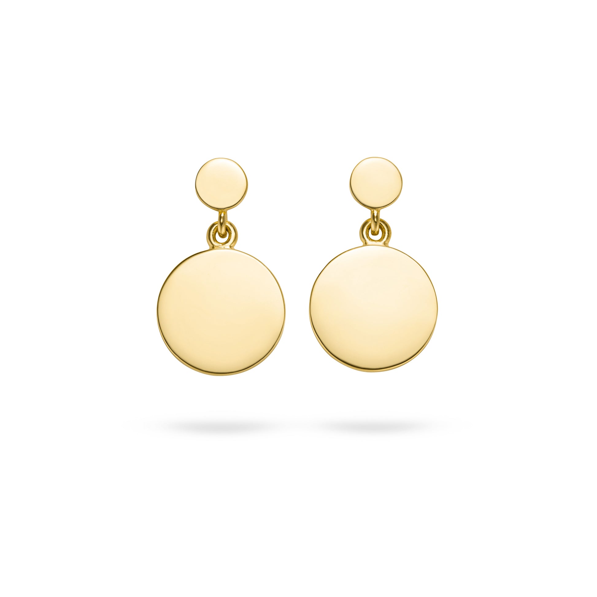 Elegante Statement-Ohrhänger Größe S in Gelbgold – fairer Schmuck von Jan Spille aus Hamburg