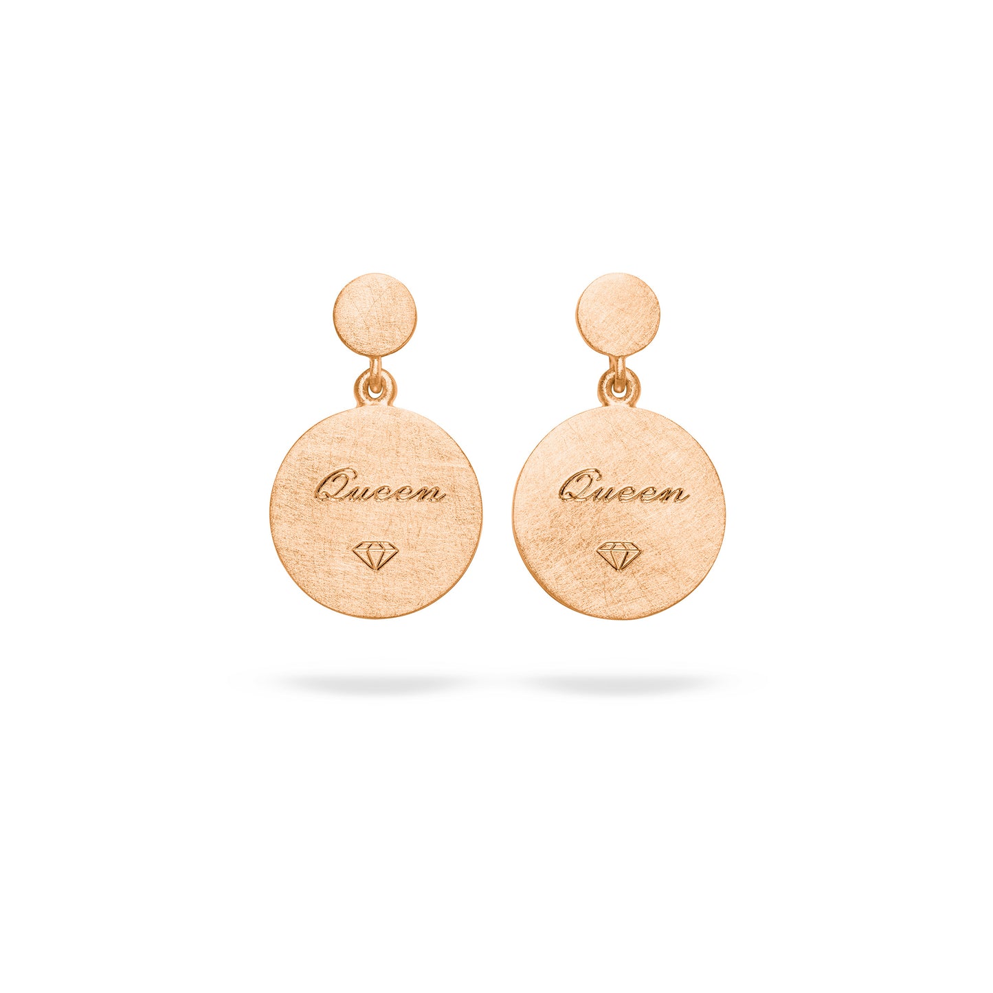 Feine Queen-Ohrhänger S in Roségold – nachhaltige Fine Jewelry aus Hamburg