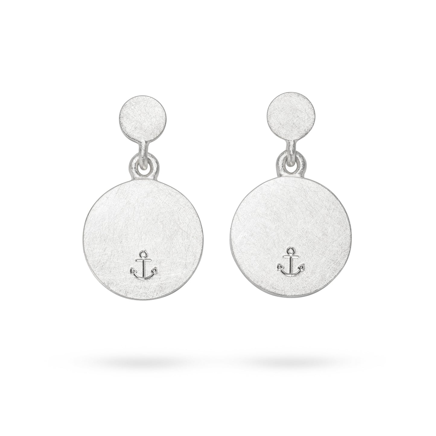 Ohrringe mit Anker L aus Weißgold – fairer Goldschmuck mit Charakter aus Hamburg