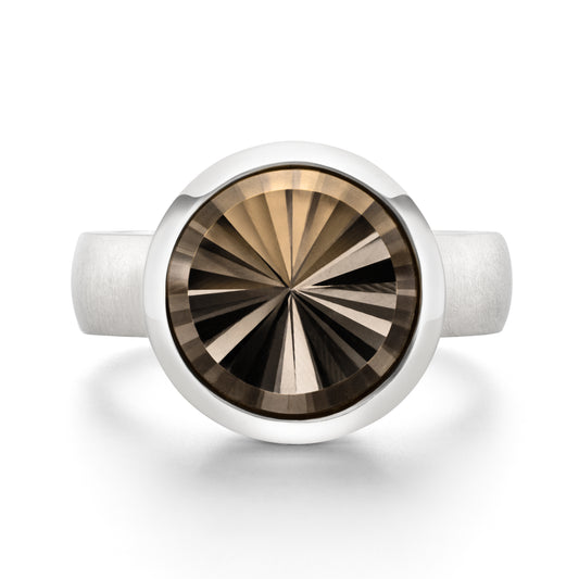 Alpen-Ring No.2 // Rund // Rauchquarz